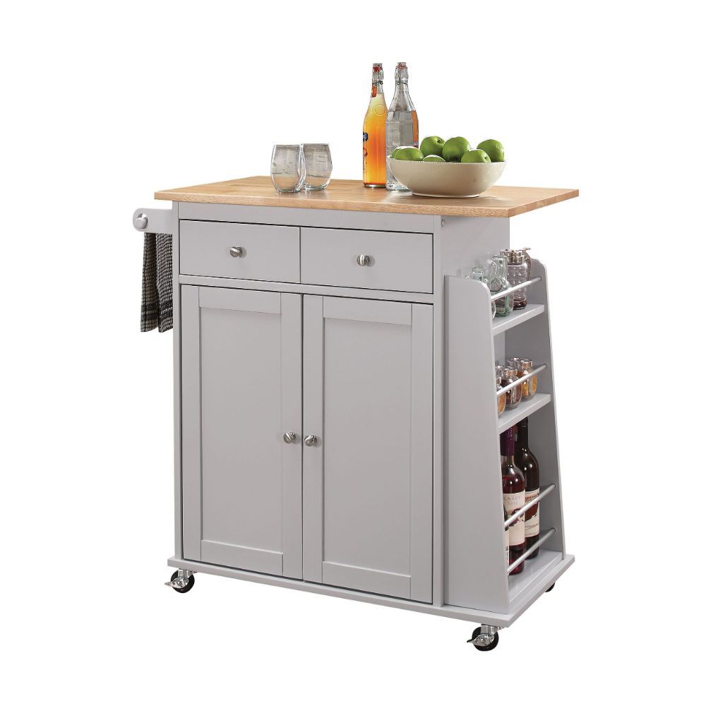 Tullarick - Kitchen Cart - Natural & Gray