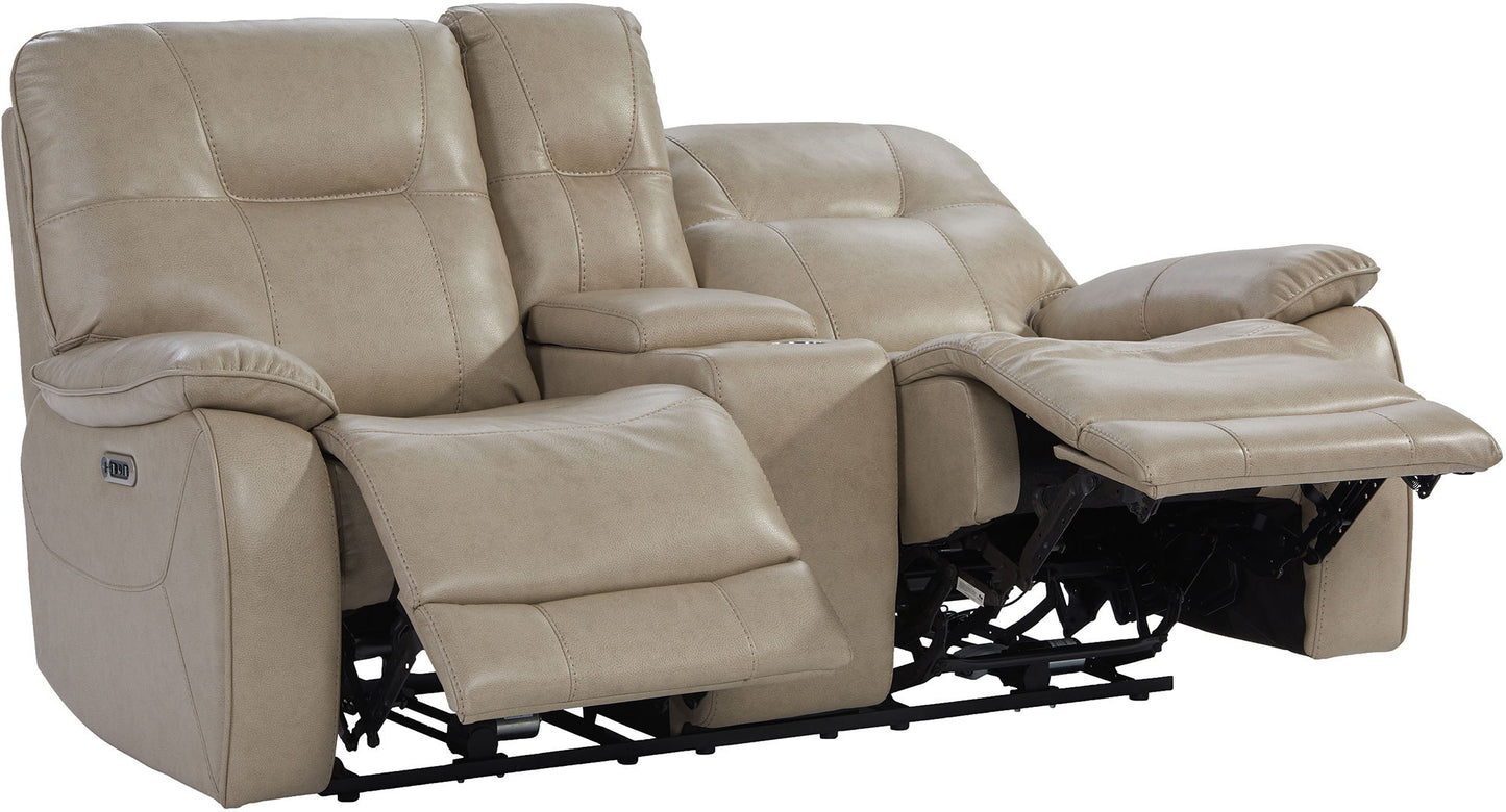 Axel - Power Console Loveseat - Parchment