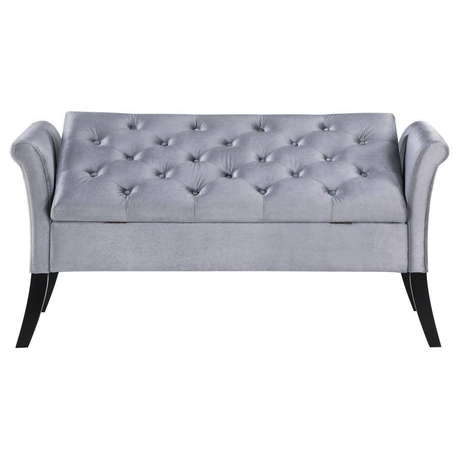 Farrah - Upholstered Rolled Arms Storage Bench