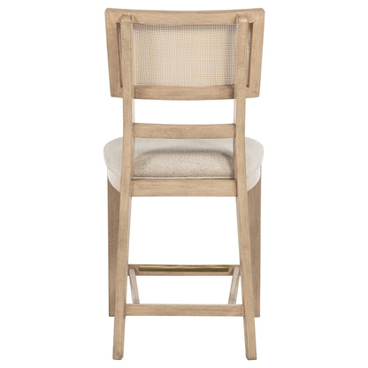 Kailani - Radio Weave Cane Counter Dining Side Chair (Set of 2) - Beige Oak