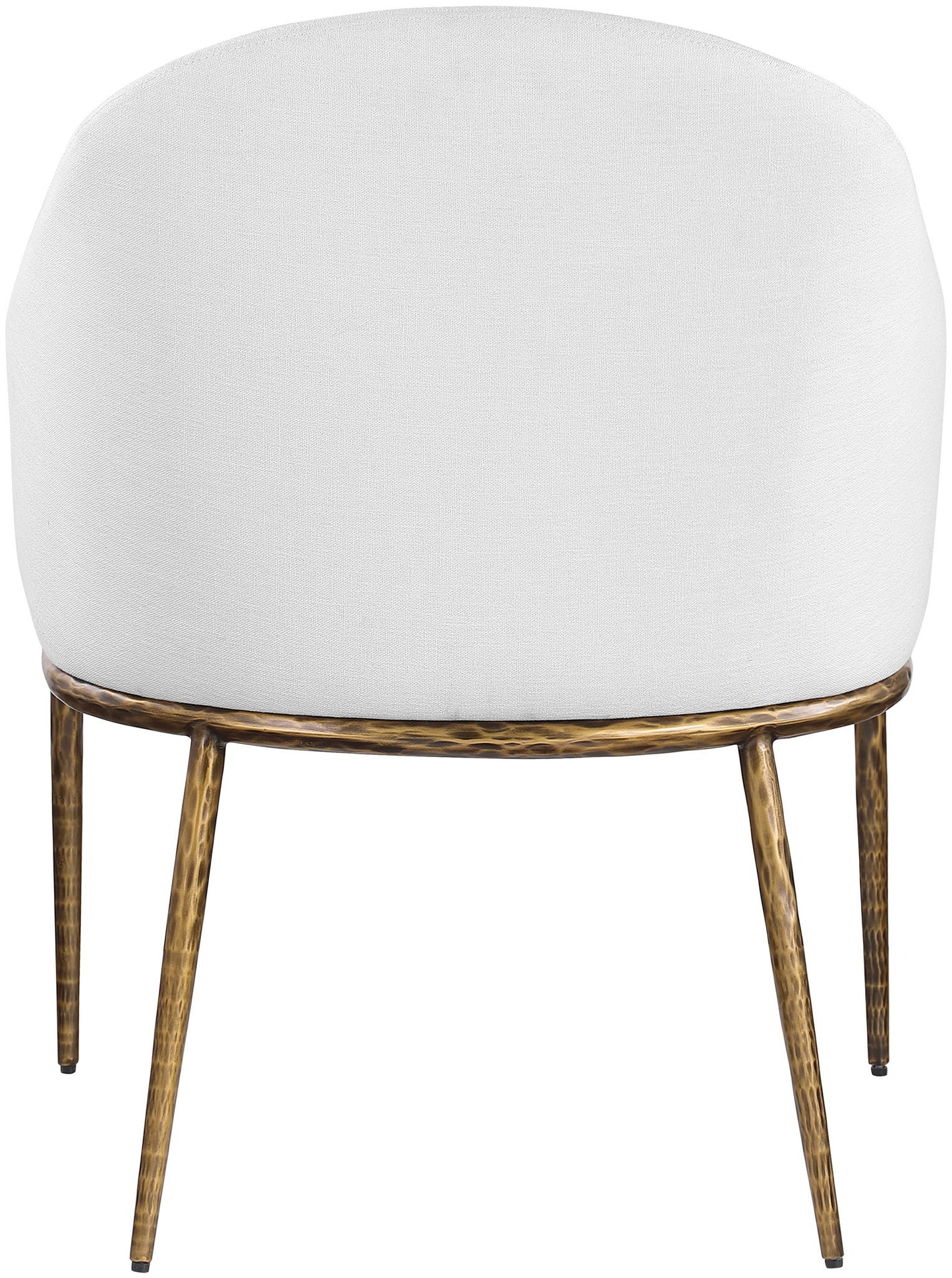 Ferro - Upholstered Dining Arm Chair With Brushed Gold Legs