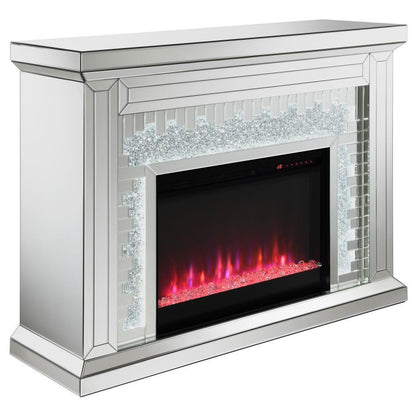 Gilmore - Rectangular Freestanding Fireplace - Mirror