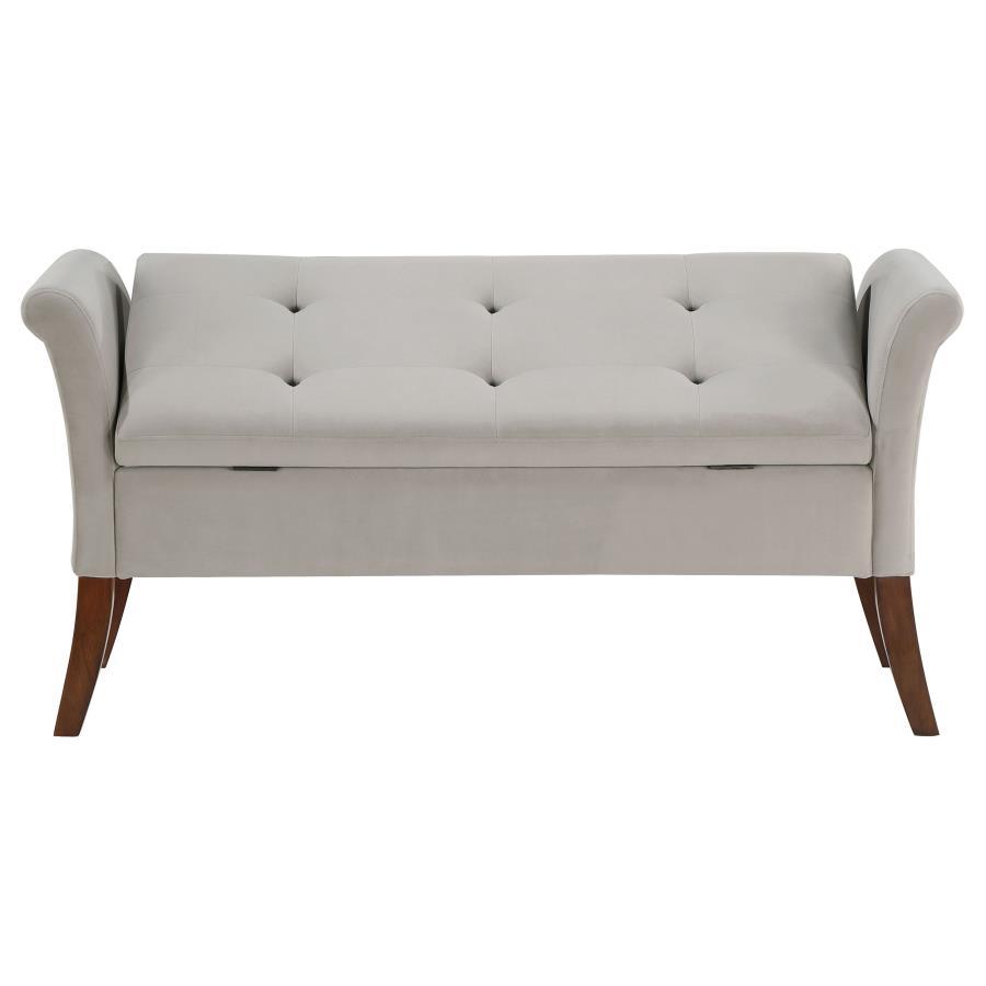 Farrah - Upholstered Rolled Arms Storage Bench