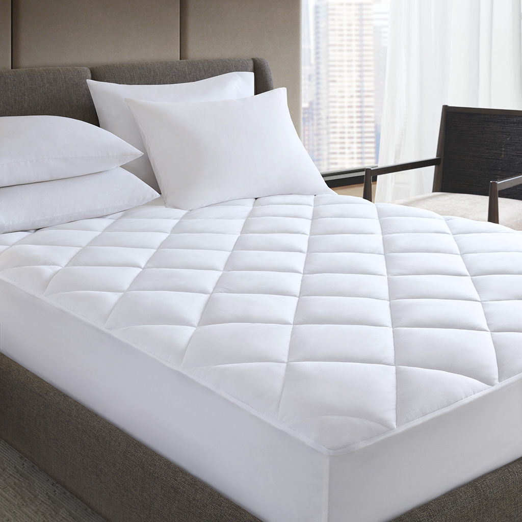 Microfiber Luxury - Full Luxury Mattress Pad - White