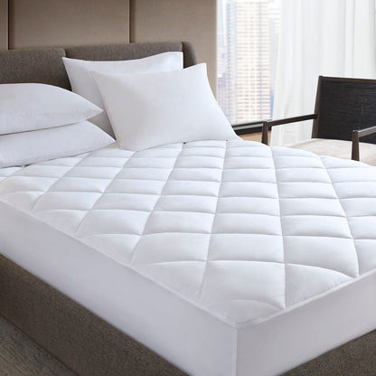 Microfiber Luxury - Full Luxury Mattress Pad - White