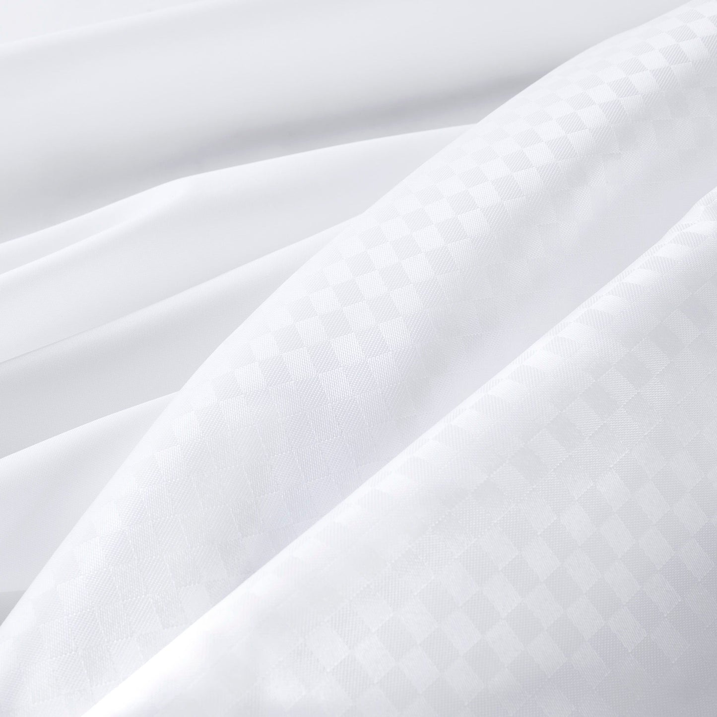 Plain Weave - Essential Shower Curtain Pindot - White