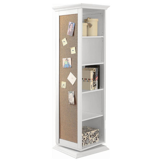 Robinsons - Swivel Accent Cabinet With Cork Board