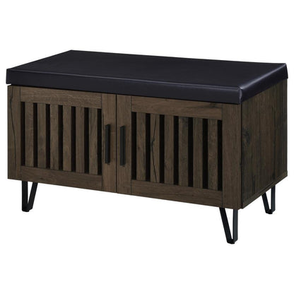 Brixton - 2-Door Padded Entryway Shoe Storage Bench