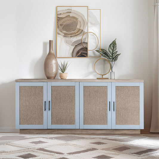 Mattie - Accent Cabinet - Wheat / Gray