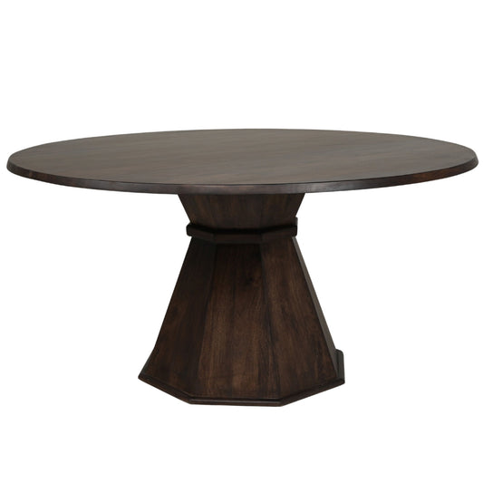 Portico - Dining 60" Round Table - Warm Brown