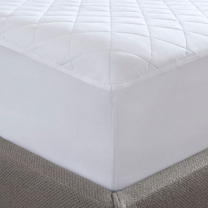 Microfiber Essential - Queen Mattress Pad - White