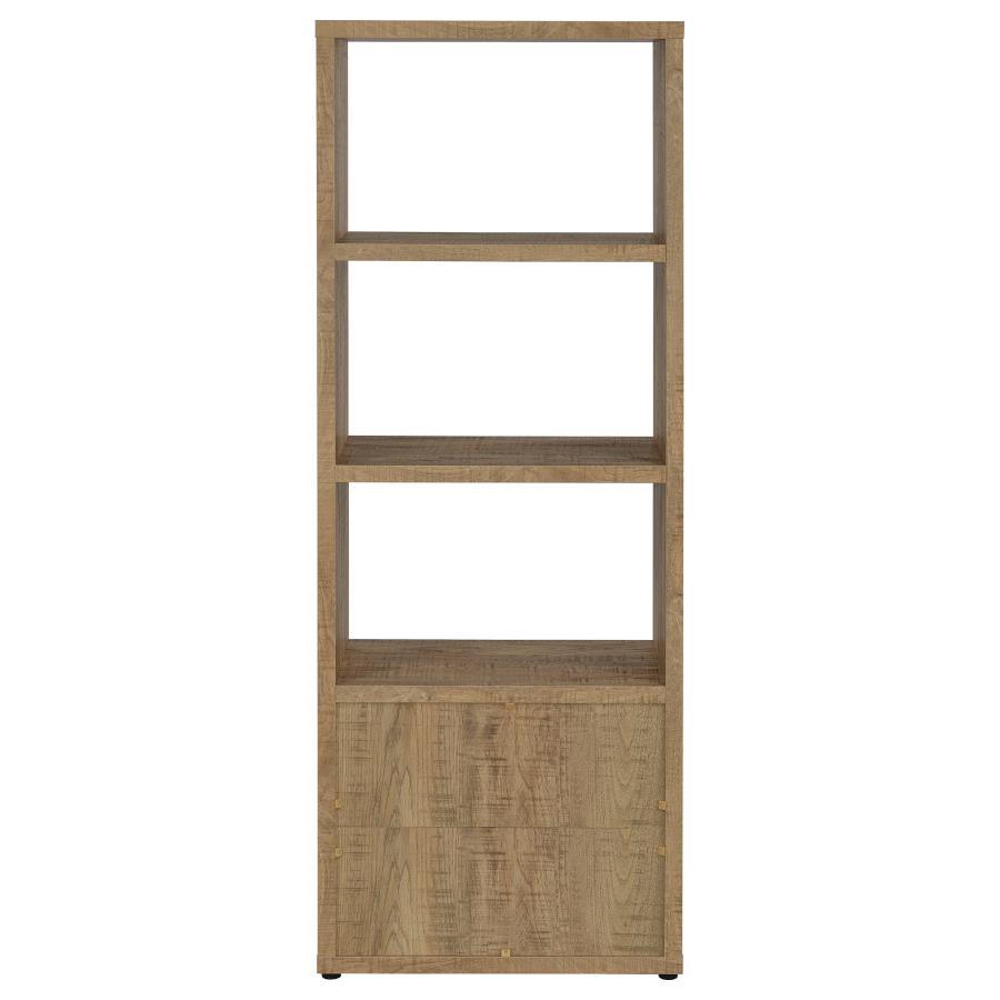 Tabby - 3-Shelf Engineered Wood Media Tower - Mango