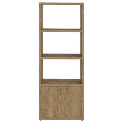 Tabby - 3-Shelf Engineered Wood Media Tower - Mango