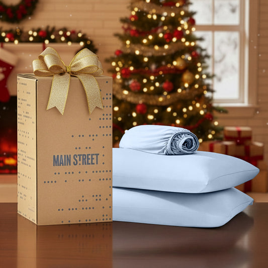 Ice Touch - Twin Sublime Serenity Luxury Sheet Set - Ice Blue