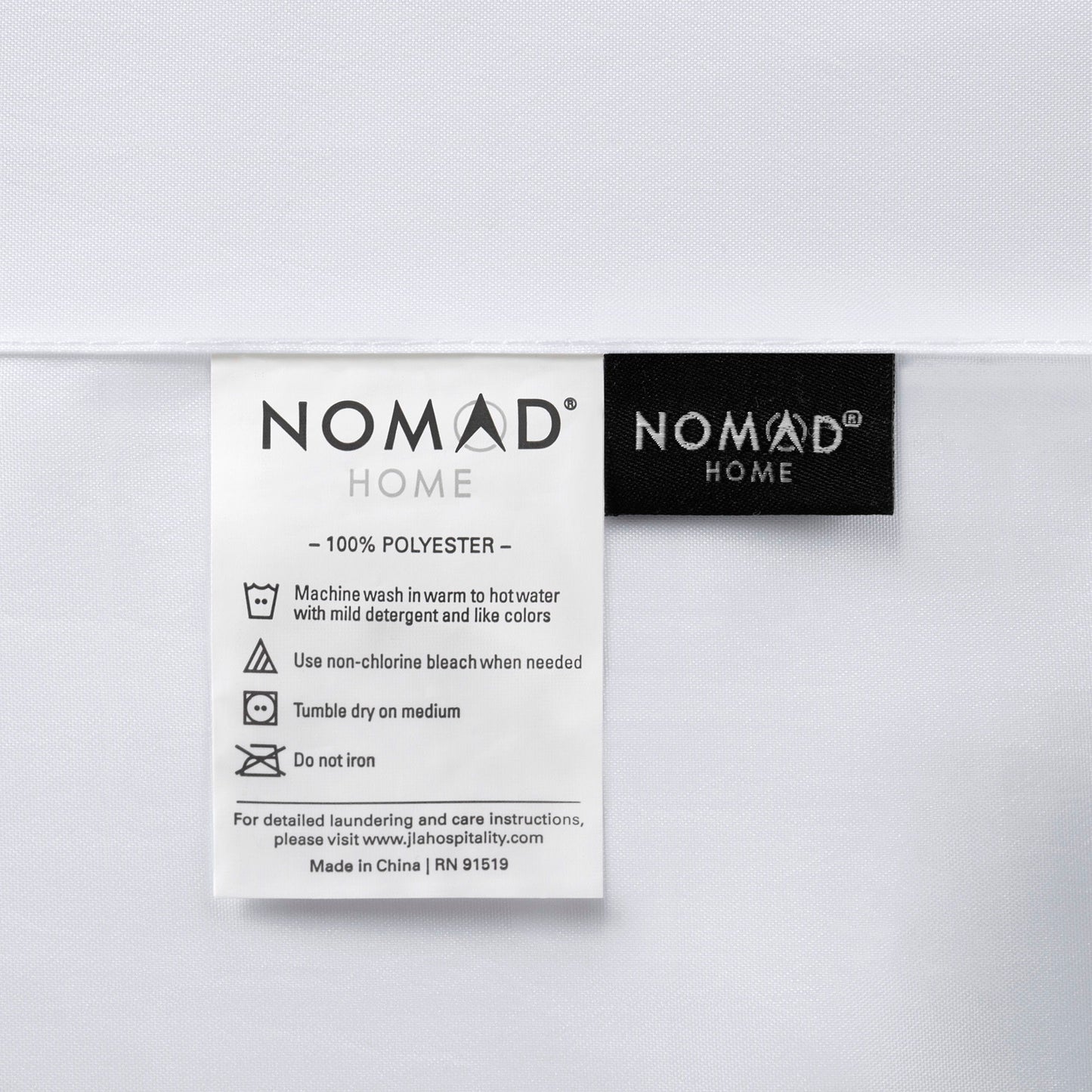 Plain Weave - Premium Shower Curtain Ribbon - White