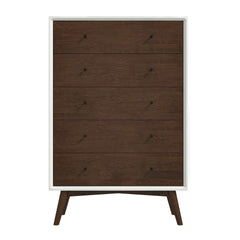 Caroline - Mid-Century Modern Solid Wood Dresser - White