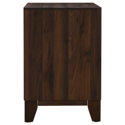 Welsley - 2-Drawer Nightstand Bedside Table - Walnut