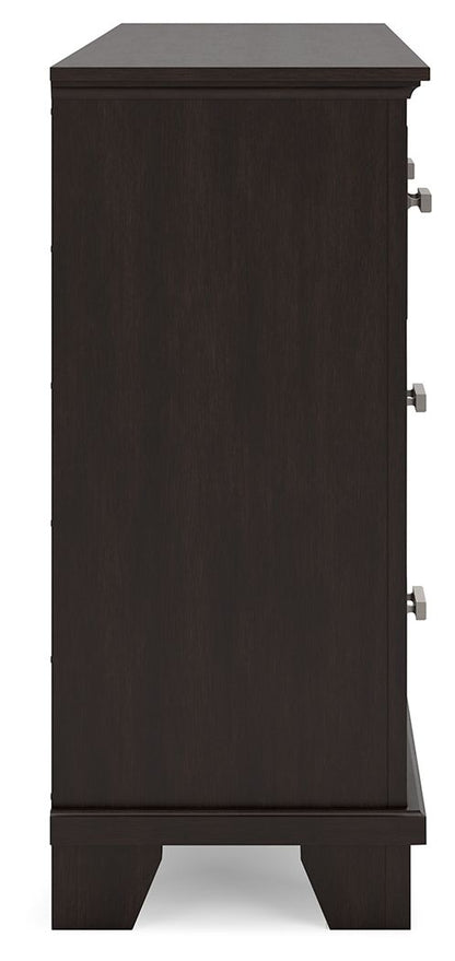 Covetown - Dark Brown - Dresser