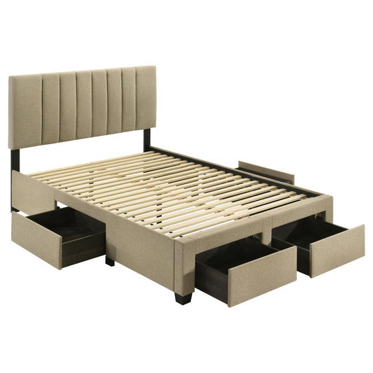 Wheatland - 4-Drawer Upholstered Storage Bed