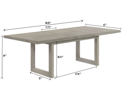 Torrie - Dining Table (1X18 Leaf) - Gray