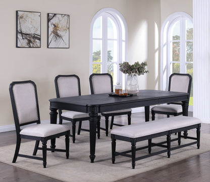 Kingsbury - Dining Table (18 Leaf) - Black