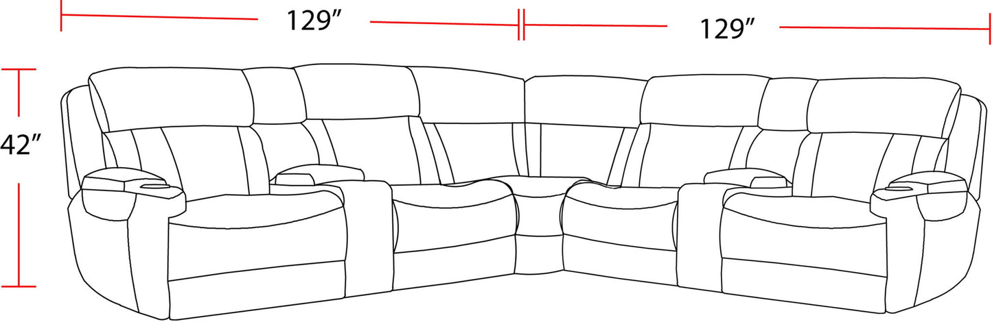 Dalton - Modular Power Reclining Sectional