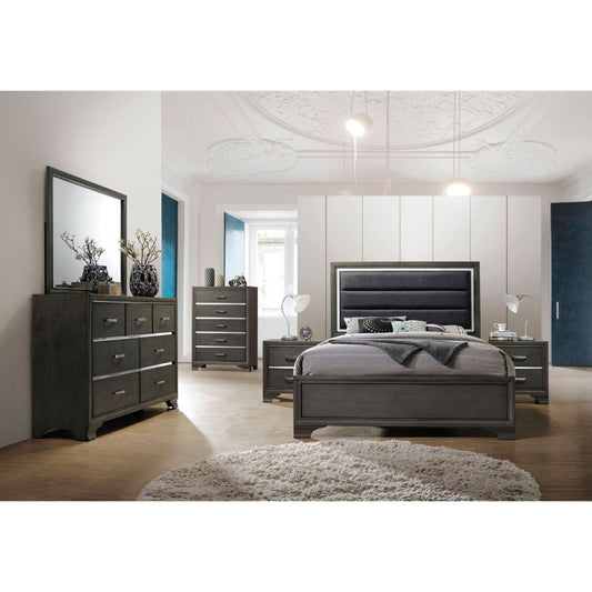 Carine II - Nightstand - Gray