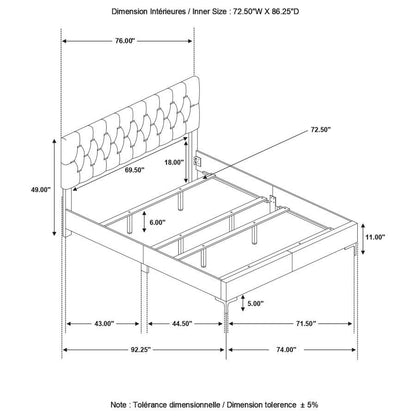 Kendall - Panel Upholstered Bed