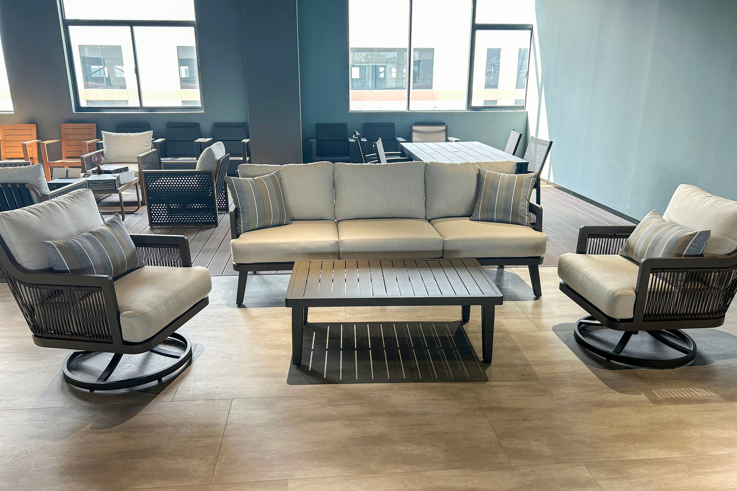 Genova - Patio Coffee Table - Dark Brown