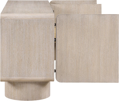 Adagio - Solid Wood And Oak Veneer Sideboard / Buffet - Natural