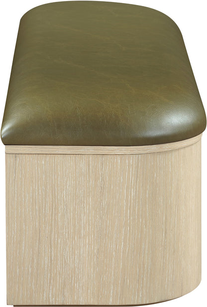 Velden - Upholstered Storage Bench With Stained Natural Base