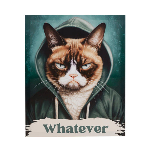 Grumpy Cats - Whatever Canvas Wall Art - Multi