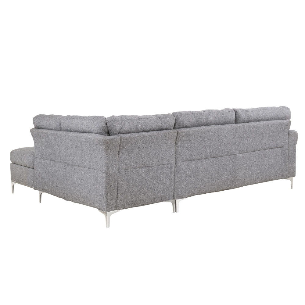 Melvyn - Sectional Sofa - Gray Fabric