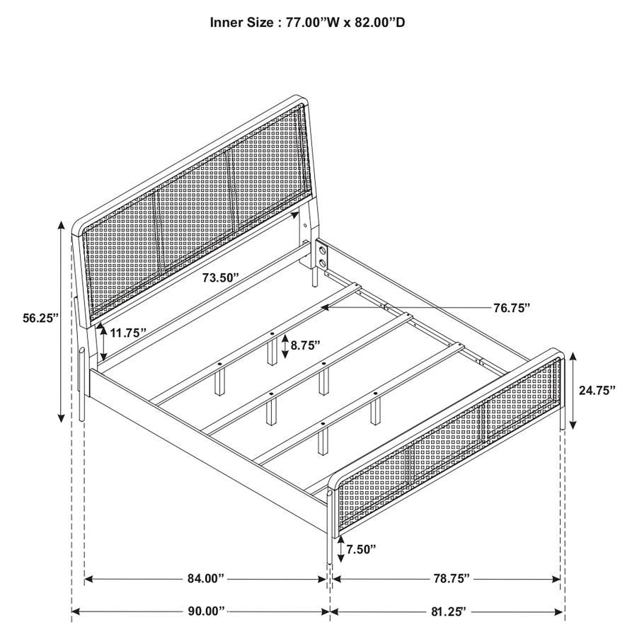 Arini - Rattan Panel Bed