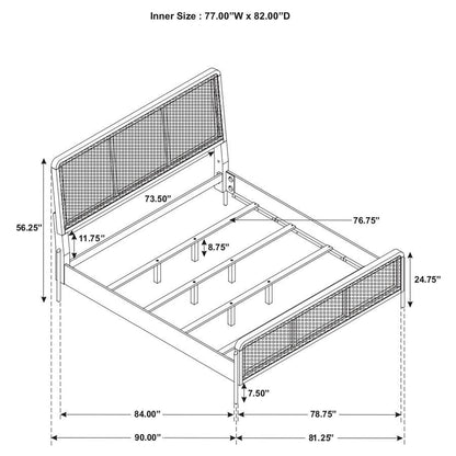 Arini - Rattan Panel Bed