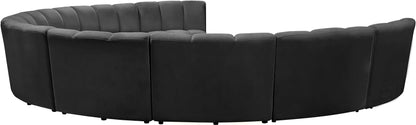 Infinity - 9 Piece Velvet Modular Sectional