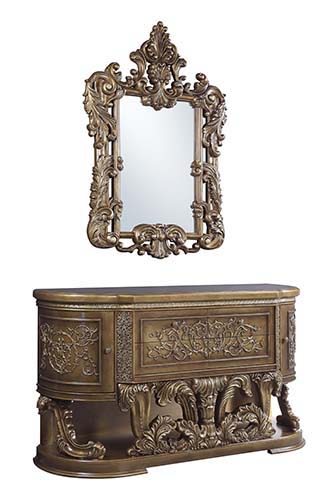 Constantine - Mirror - Brown & Gold Finish