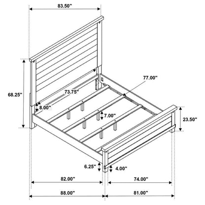 Lilith - Wood Panel Bed