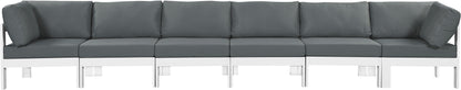 Nizuc - Outdoor Patio Modular Sofa With Frame - Grey