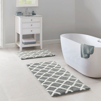 Bittman - 21" x 34" ReversibleBath Rug - Gray