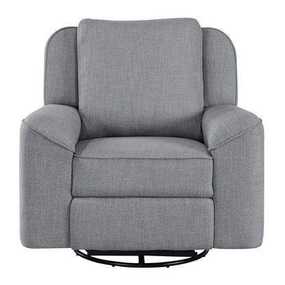 Destiny - Glider Recliner With Swivel - Gray Linen