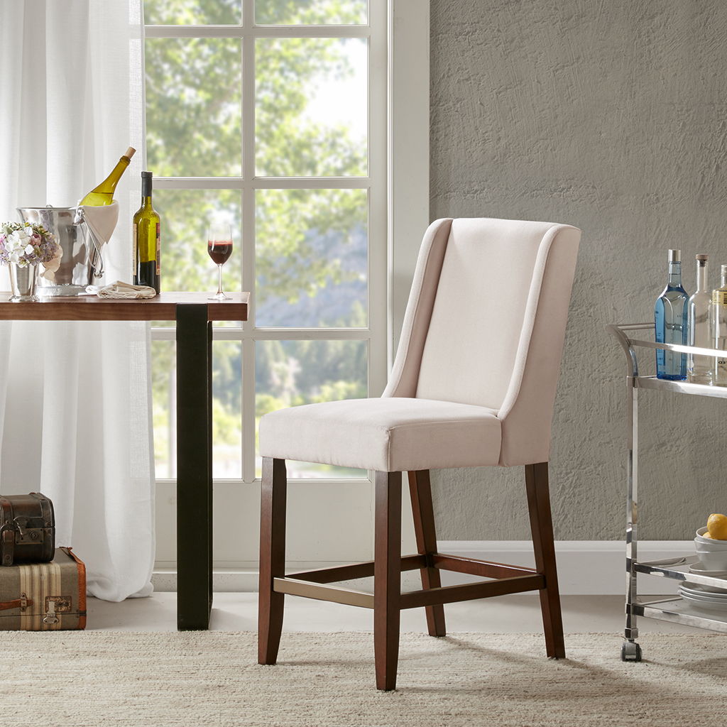 Brody - Wing Counter Stool - Cream