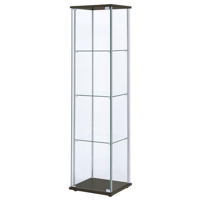 Bellatrix - 4-Shelf Clear Glass Curio Cabinet