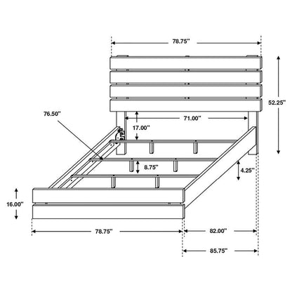 Brantford - Wood Panel Bed