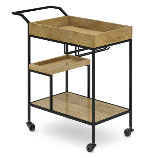 Barnes - 29" Bar Cart - Natural