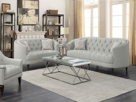 Avonlea - Upholstered Sloped Arm Sofa Set Fabric