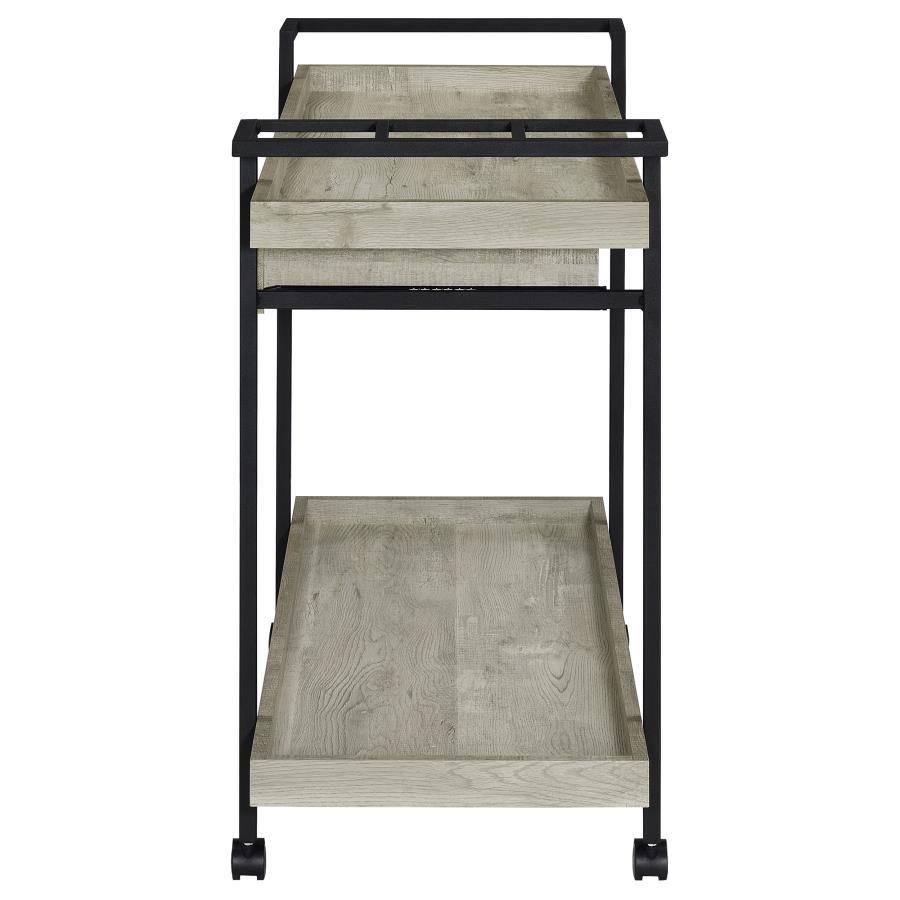 Ventura - Bar Cart With Storage Drawer - Gray Driftwood