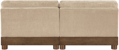 Turin - Fabric Upholstered Modular Armless Loveseat