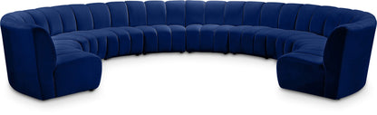 Infinity - 10 Piece Velvet Modular Sectional