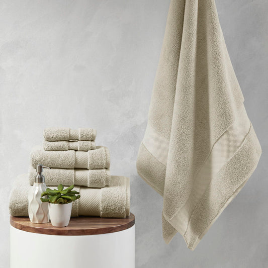 Splendor - 6 Piece Towel Set - Taupe